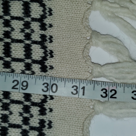 Label of Graded Goods Knit Longline Open Front Sweater Vest Medium Hippie - Picture 5 of 8